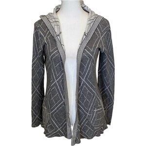 Belldini Gray Hooded Women's Open Front Cardigan Hooded Sweater. Size M.